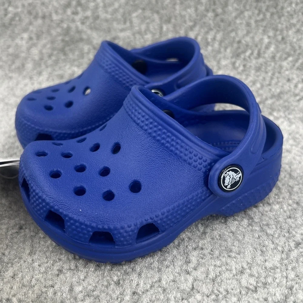 Crocs Classic Littles Clogs Toddler‎ Size C2/C3 Cerulean Blue New Boxed
